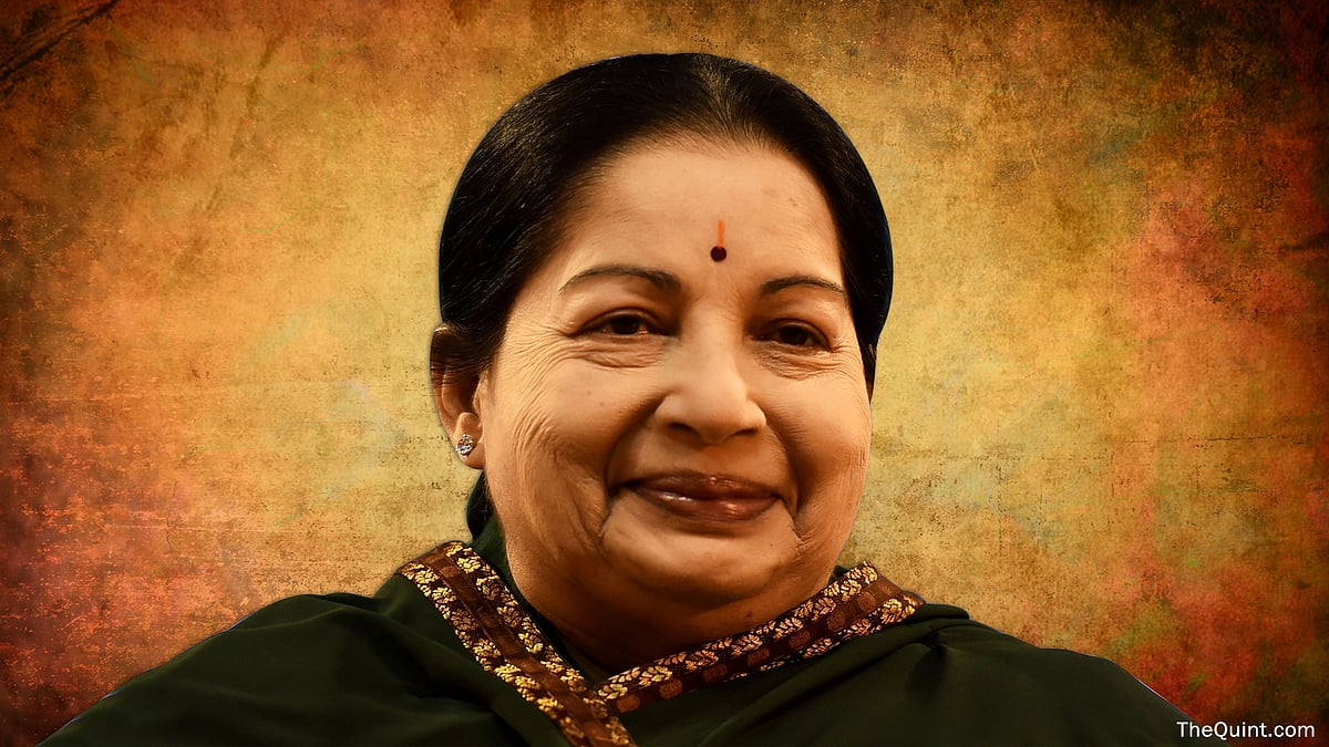 J Jayalalithaa (Photo: <b>The Quint</b>/Liju Joseph)