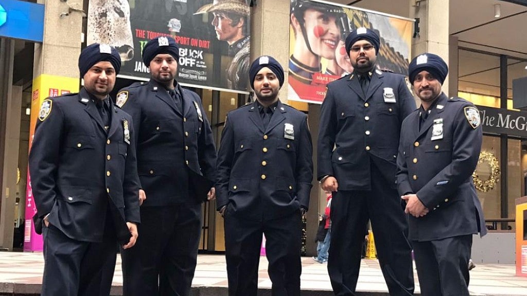 Sikh officers of the NYPD. (Photo courtesy: <a href="https://twitter.com/SikhOfficers">Sikh Officers Assoc.</a>/Twitter)