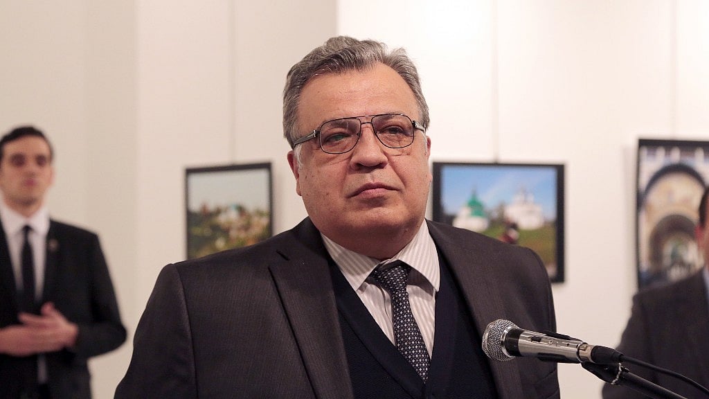 The Russian Ambassador to Turkey Andrei Karlov was shot dead at an art gallery in Ankara. (Photo: AP)