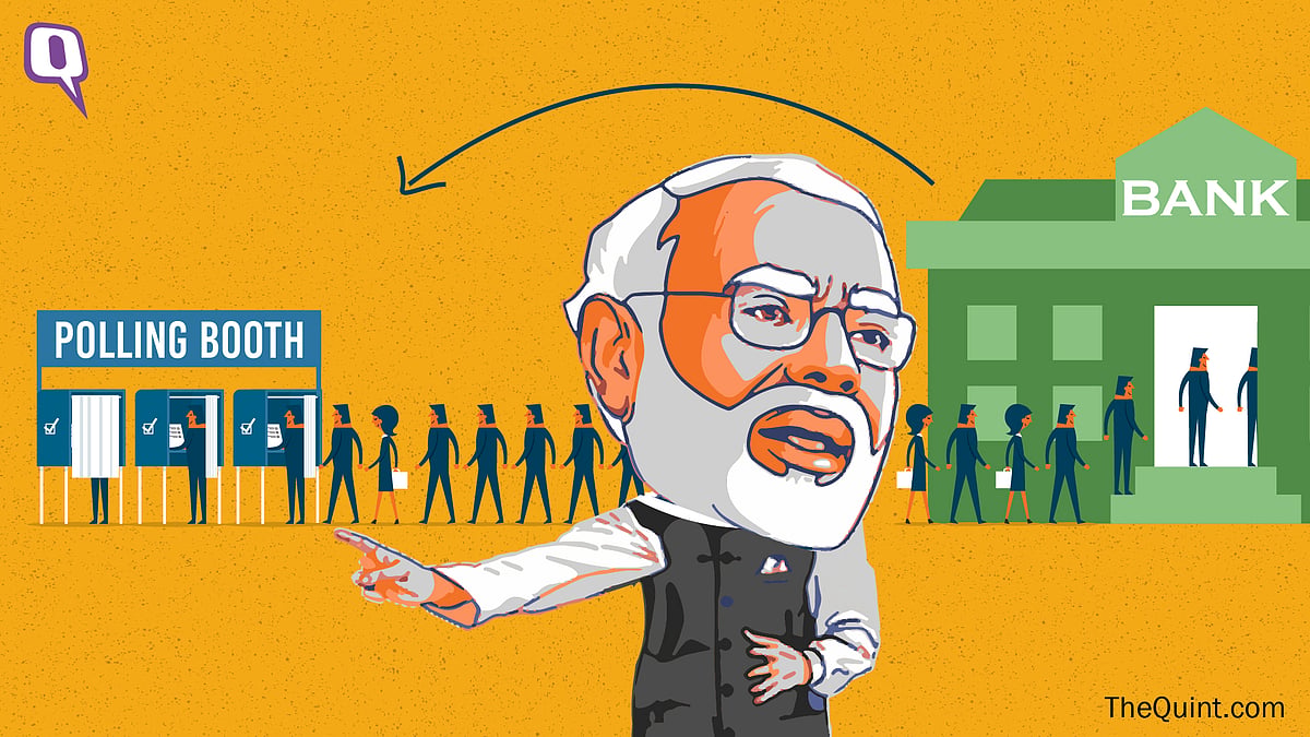 With demonetisation, Modi has taken a risky gamble. The results are yet to be seen. (Photo: Harsh Sahani/<b>The Quint</b>)
