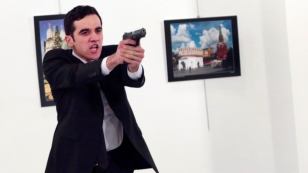 Russian Ambassador’s assailant was identified as a Turkish cop. (Photo: AP)