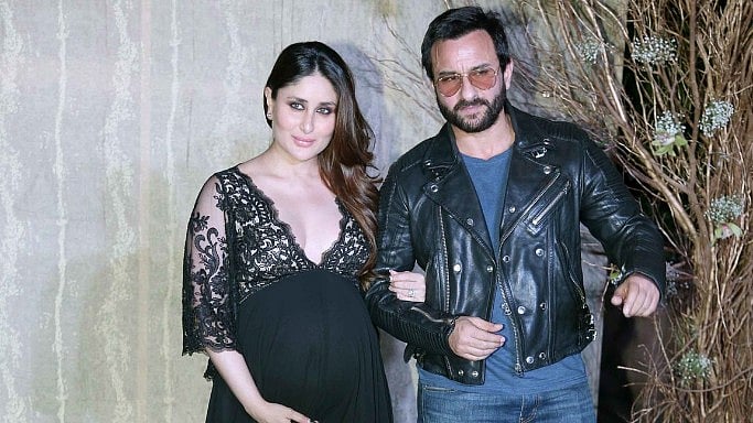 Kareena Kapoor and Saif Ali Khan at Manish Malhotra’s birthday bash. (Photo: Yogen Shah)