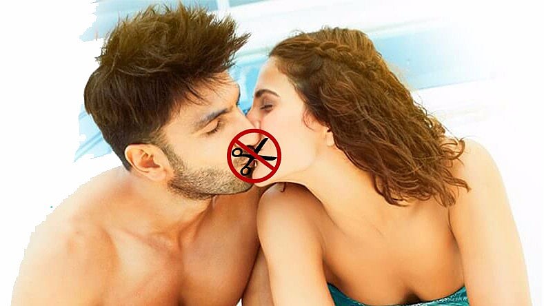 The smooches in the Ranveer- Vaani film are not sexual unlike the ones in <i>ADHM </i>and <i>Tamasha</i>?! (Photo: The Quint)