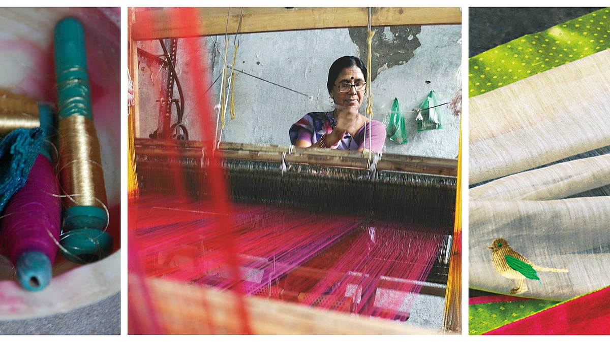 Chanderi, a yarn spun from first ray of moon. (Photos: M.P Tourism)&nbsp;