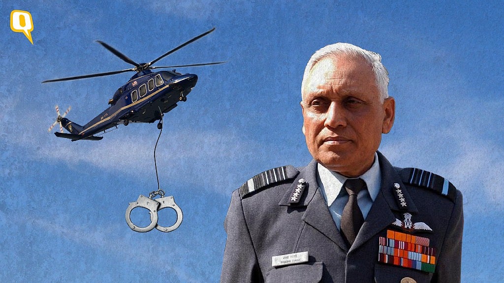 The CBI on Friday arrested former air force chief SP Tyagi in in connection with the AgustaWestland chopper deal. (Photo: <b>The Quint</b>)