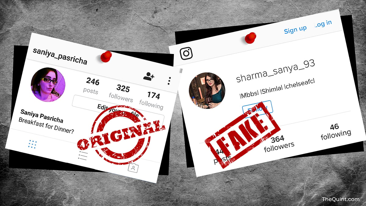 The fake profile has more followers than the original. 