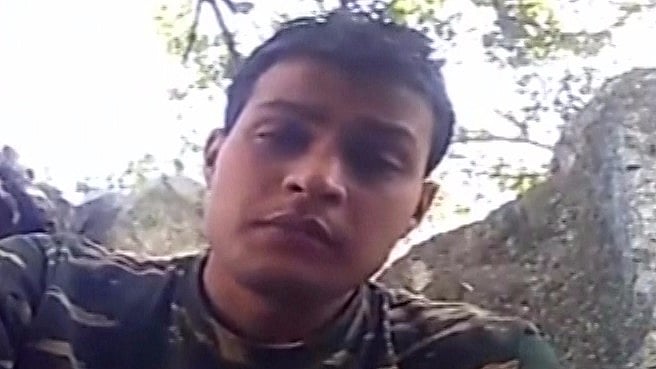 CRPF jawan makes an appeal to PM Modi (Photo: ANI Screengrab)