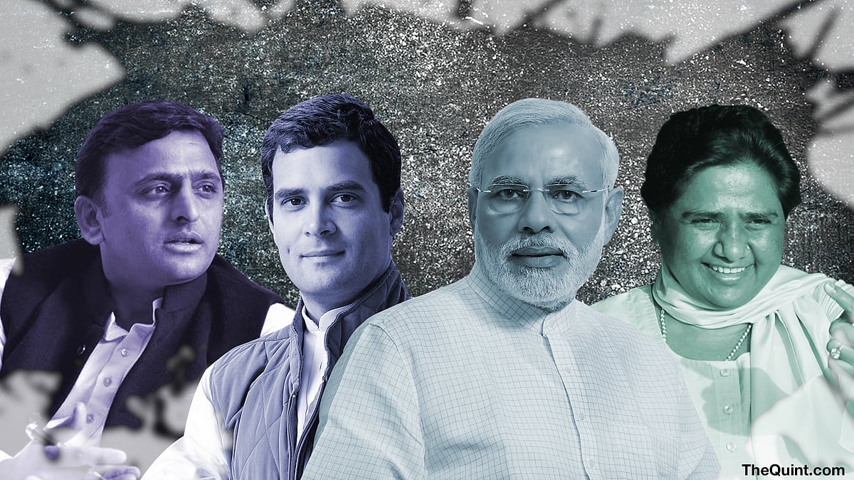 The Bharatiya Janata Party will bag a majority in Uttar Pradesh only if the Samajwadi Party splits. (Photo: Rythum Seth/<b>The Quint</b>)