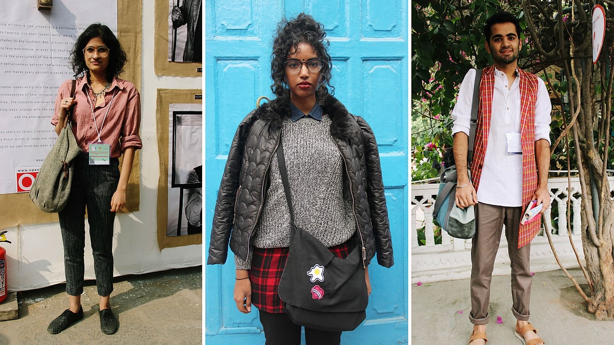 

Fashion meets literature at Jaipur Literature Festival. (Photo: Abhimanyu Rathore)