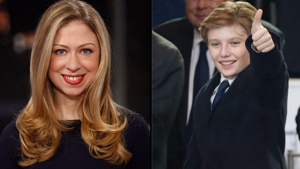Chelsea Clinton has come to the defence of the youngest member of the Trump family, Barron. (Photo: Altered by <b>The Quint</b>)