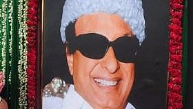 <div class="paragraphs"><p>A garlanded picture of MG Ramachandran. </p></div>