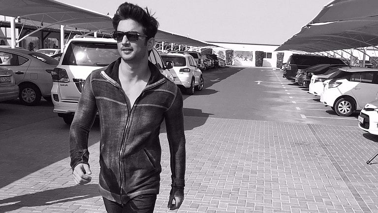 Sushant’s new way to register his protest against the attack on filmmaker Sanjay Leela Bhansali. (Photo courtesy: Twitter)