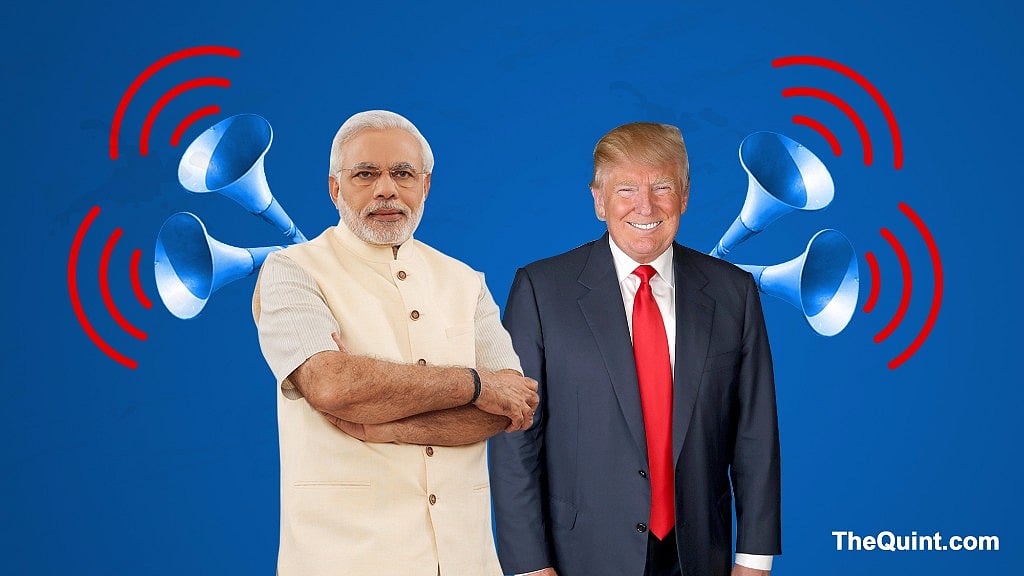 Narendra Modi and Donald Trump (Photo: <b>The Quint</b>)
