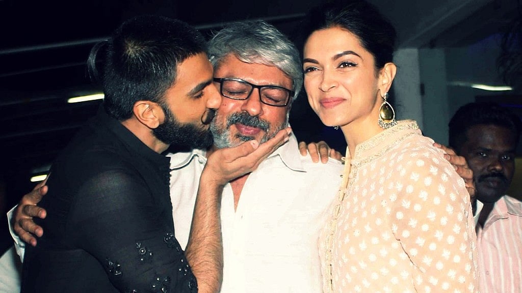 Ranveer Singh, Sanjay Leela Bhansali and Deepika Padukone. (Photo: Yogen Shah) 