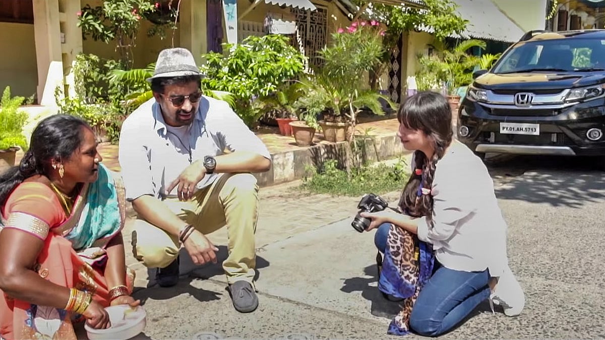 Adventurer Rajeel with Rannvijay Singh on her photography challenge. (Photo: Honda BR-V)