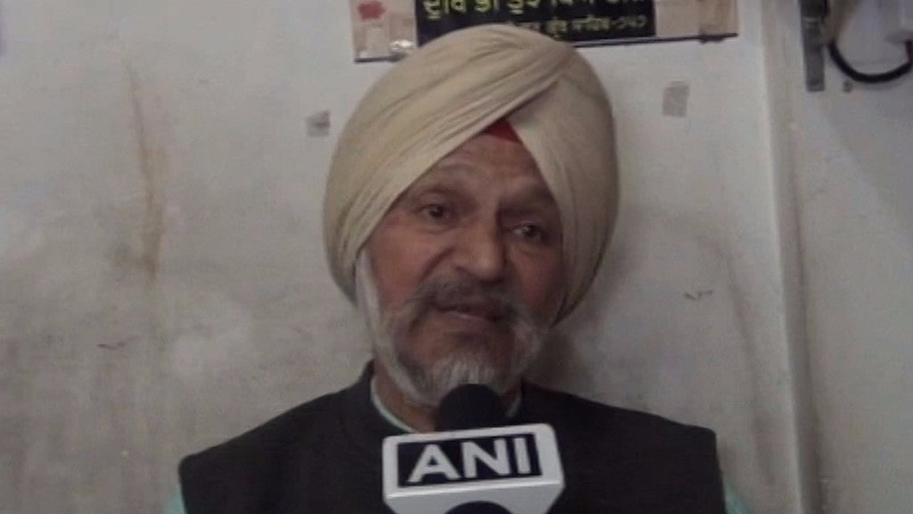 Gurmehar’s grandfather Kanwaljeet Singh. (Photo Courtesy: ANI screengrab)