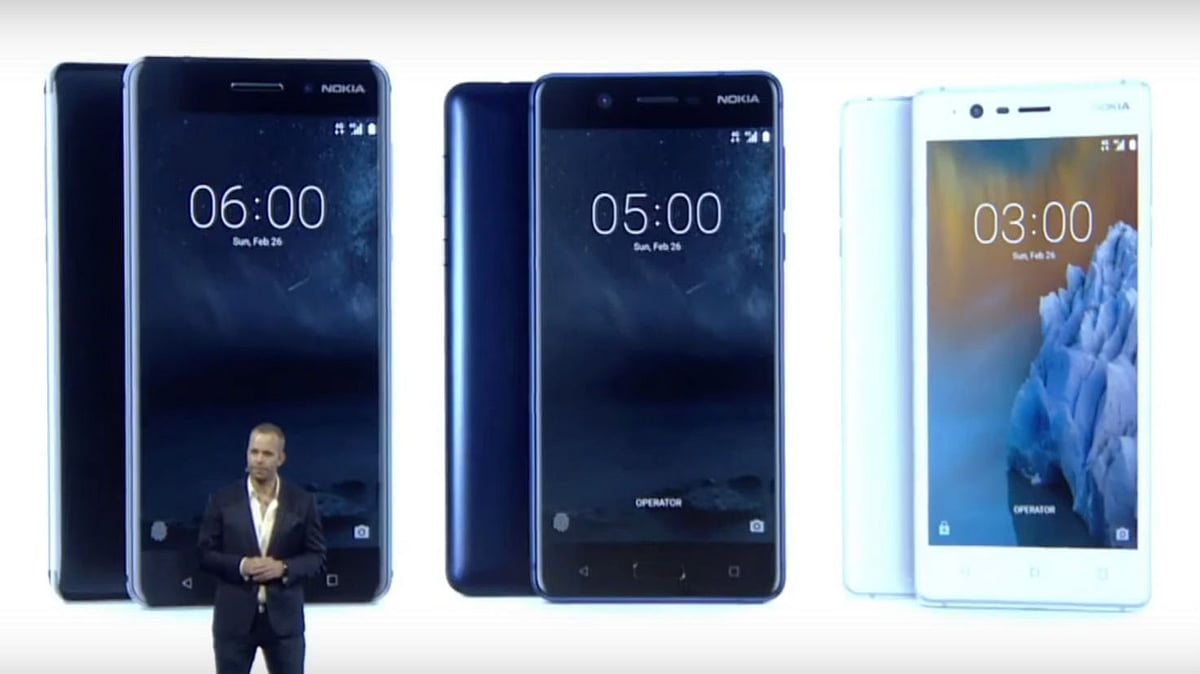 The Nokia 3, 5 and 6 announced at the MWC 2017 in Barcelona on Sunday. (Photo Courtesy: Nokia/Facebook)