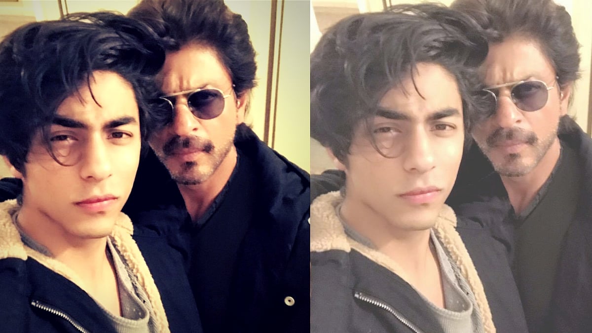 SRK with his son Aryan. (<a href="https://www.facebook.com/pg/IamSRK/photos/?ref=page_internal">Facebook/ iamsrk</a>)