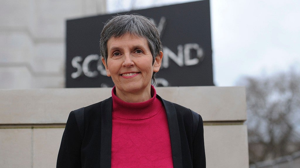 Cressida Dick, the new Metropolitan Police commissioner, poses for photographers, outside New Scotland Yard on Victoria Embankment, in London. (Photo: AP)