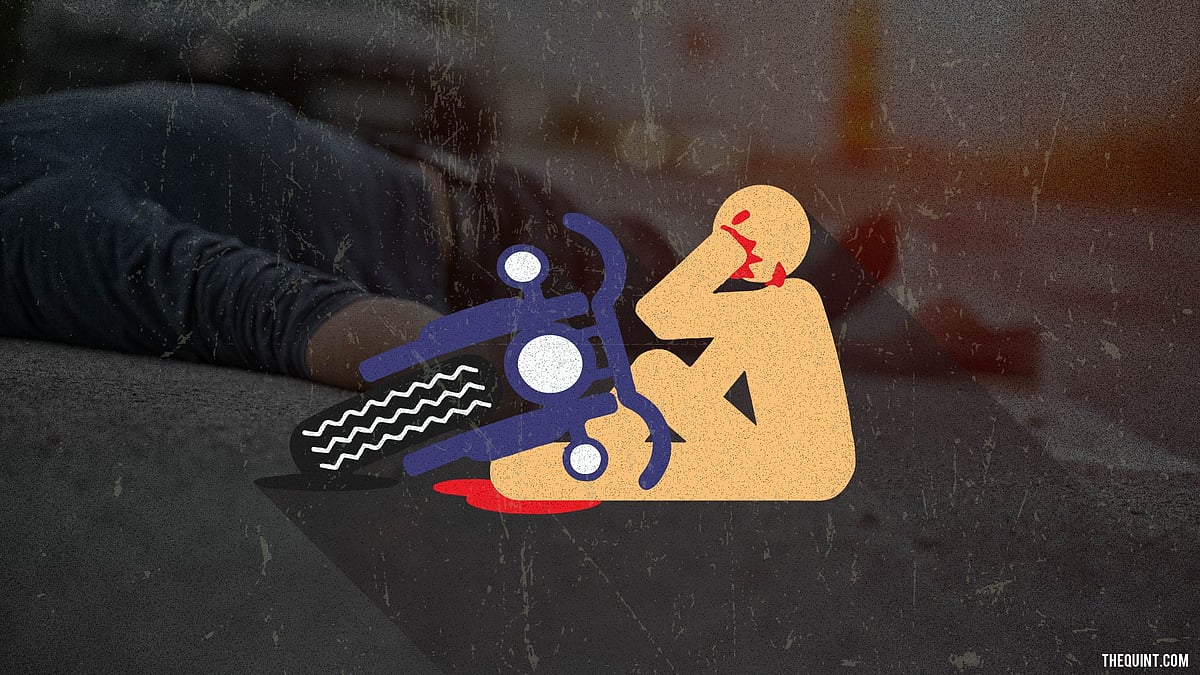 Bleeding teen crying for help caught on camera. (Graphic: Harsh Sahani/<b>The Quint</b>)