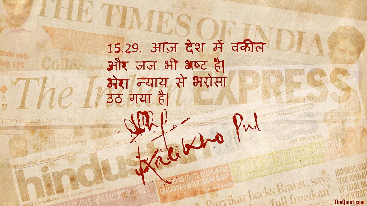 

In any other democratic country with even an iota of shame, Pul’s suicide note would have shaken the country. (Photo: Harsh Sahani/ <b>The Quint</b>)
