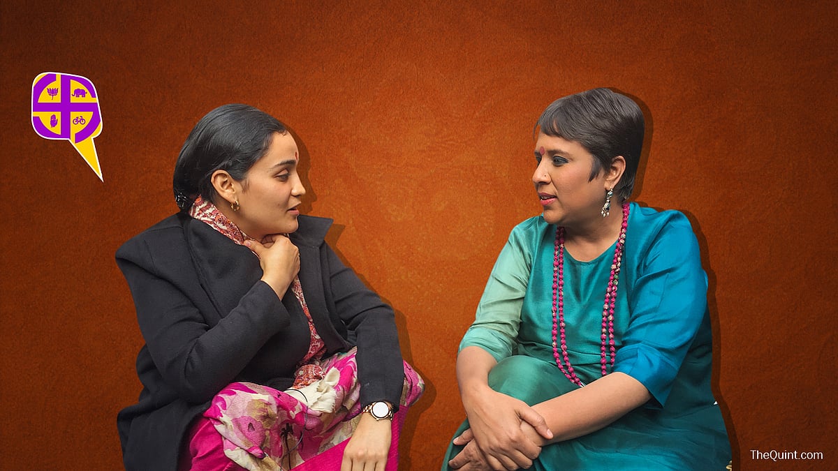 Aparna Yadav explains her controversial take on caste-based reservation. (Photo: <b>The Quint</b>)