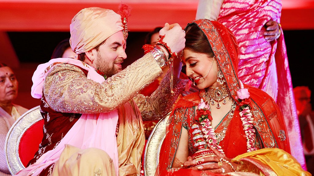 Neil Nitin Mukesh and Rukmini Sahay tie the knot. (Photo courtesy: <a href="https://www.facebook.com/theweddingstoryfilms/">Facebook/ TheWeddingStory</a>)