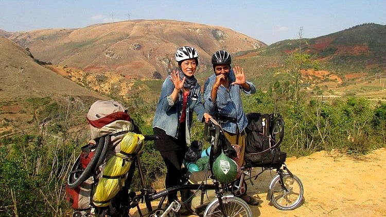 They call their journey, which began from Thailand last April, ‘Sushi and Sambar on the Silk Route.’ (Photo: The News Minute)