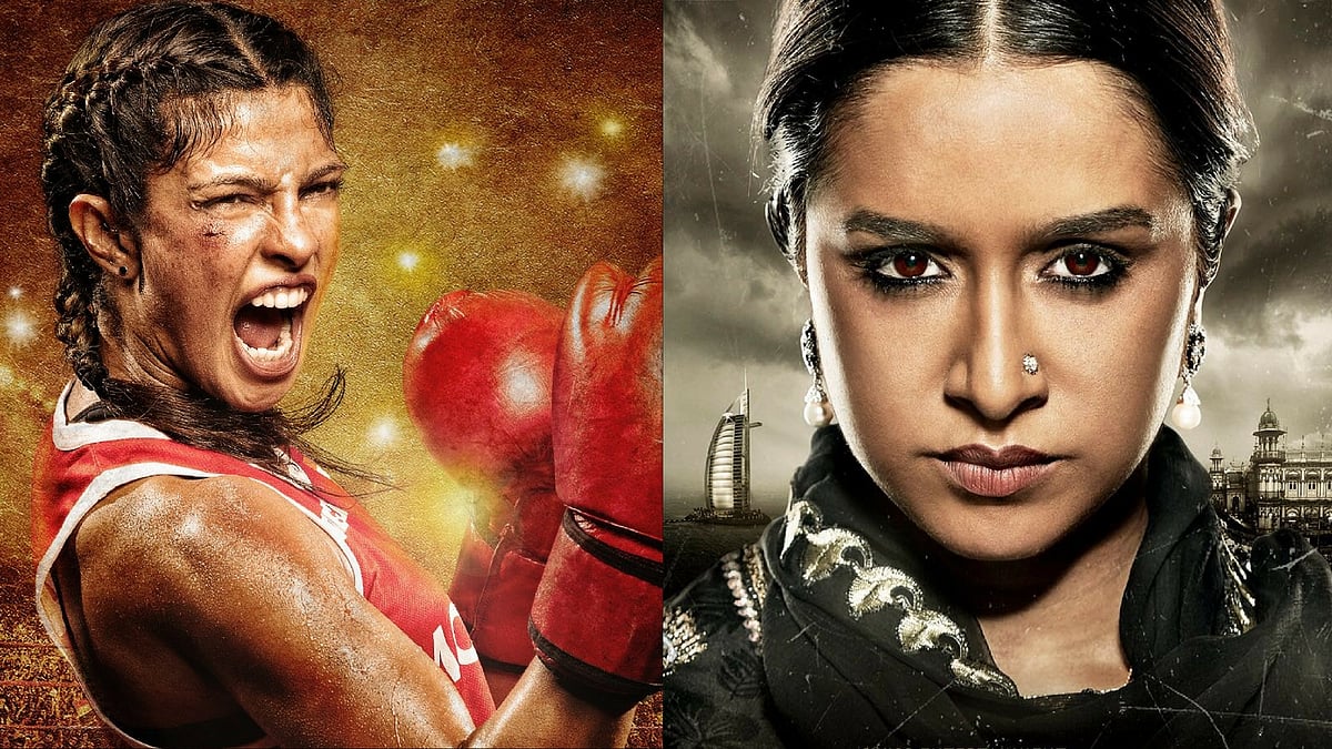 Priyanka Chopra as Mary Kom and Shraddha Kapoor as Haseena Parkar.&nbsp;