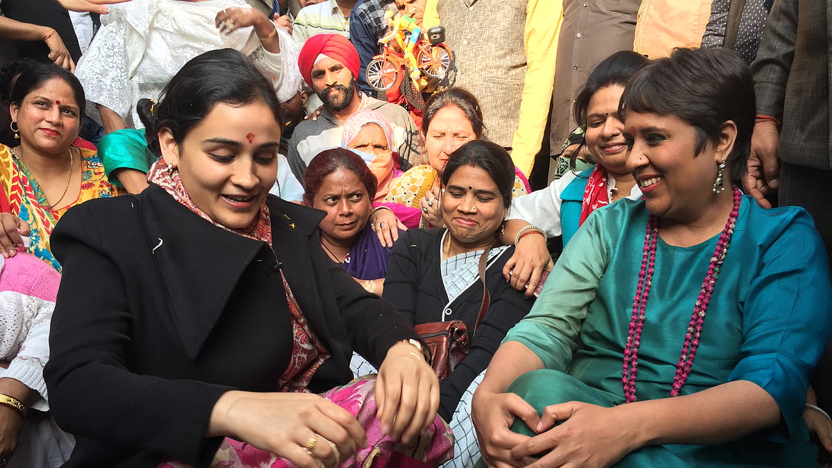 Aparna laughs off rumours that she was behind the SP family feud. (Photo: <b>The Quint</b>)