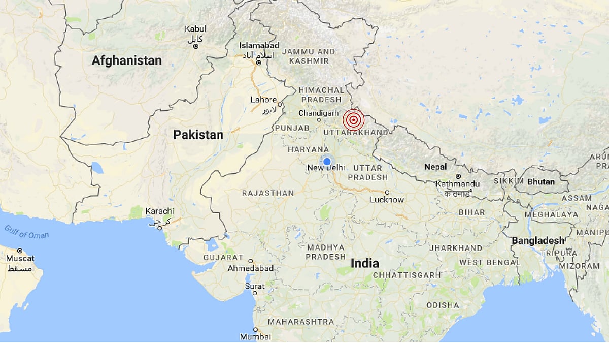 The epicentre of the earthquake was in the Rudraprayag area of Uttarakhand. (Photo: The Quint)
