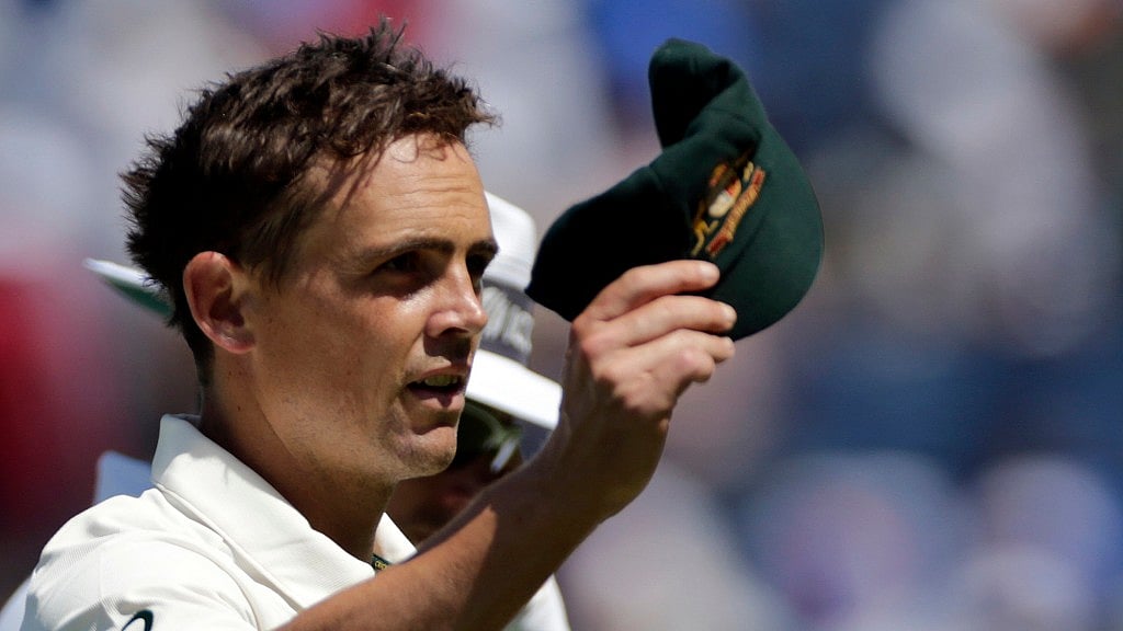 Steve O’Keefe picked 12 wickets in the first Test against India. (Photo: AP/Altered by <b>The Quint</b>)