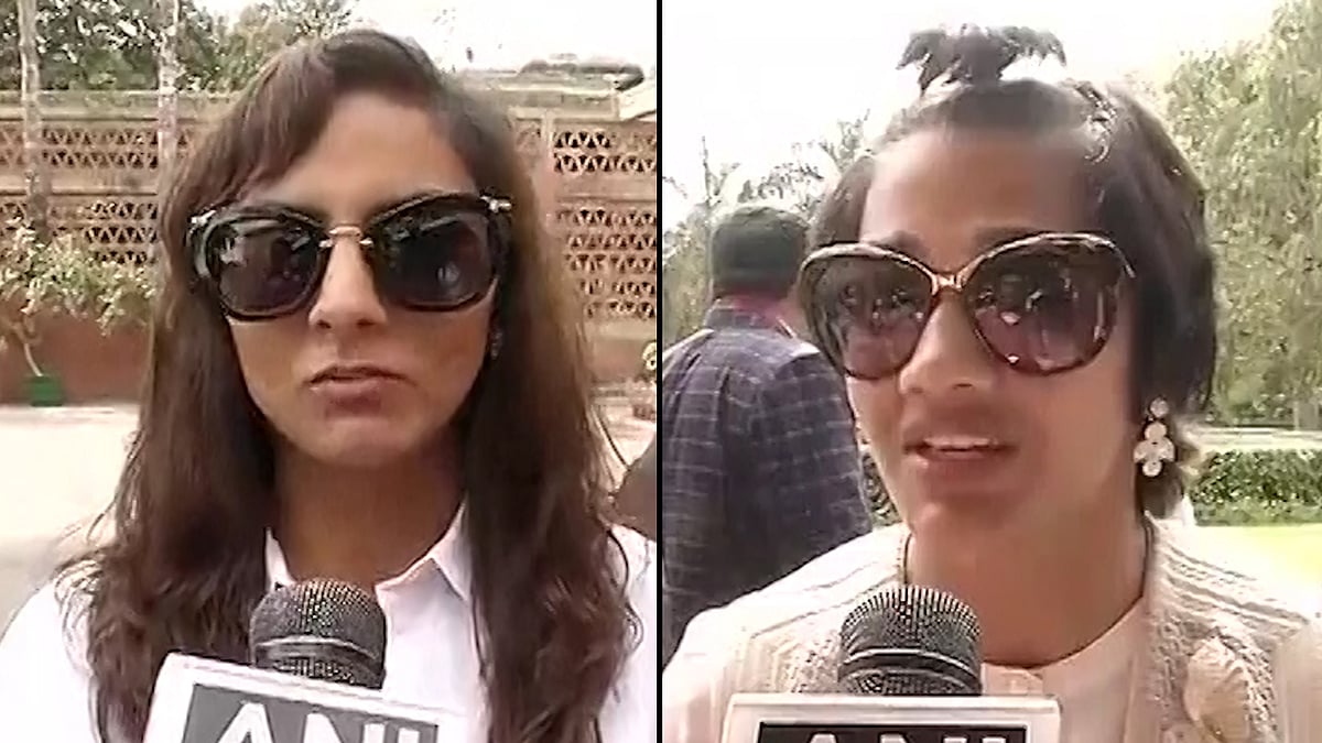 Phogat sisters came down heavily on Gurmehar Kaur. (Photo: ANI Screengarb)