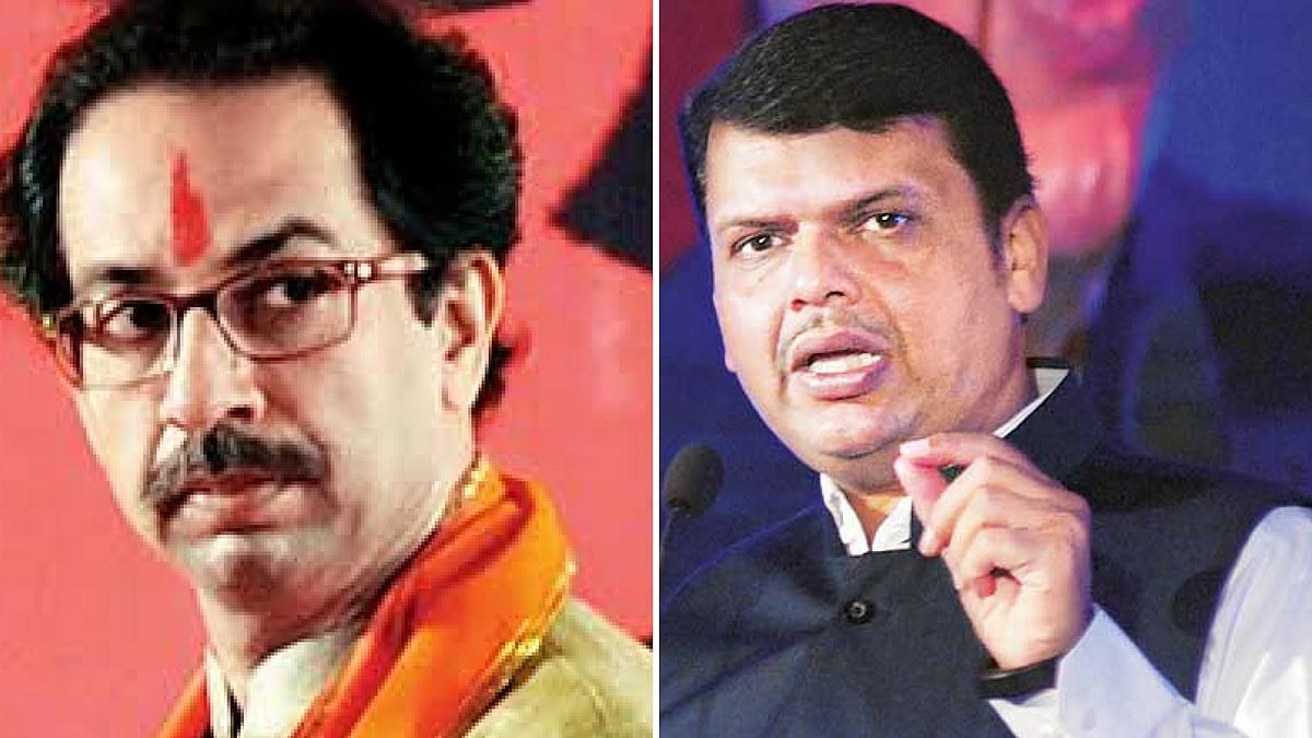 Will Sena and BJP form an alliance after the bitter ‘break-up?’ (Photo Courtesy: Twitter/Altered by The Quint)