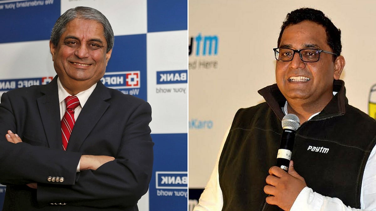 Aditya Puri and Vijay Shekhar Sharma (Photo: <b>The Quint</b>)