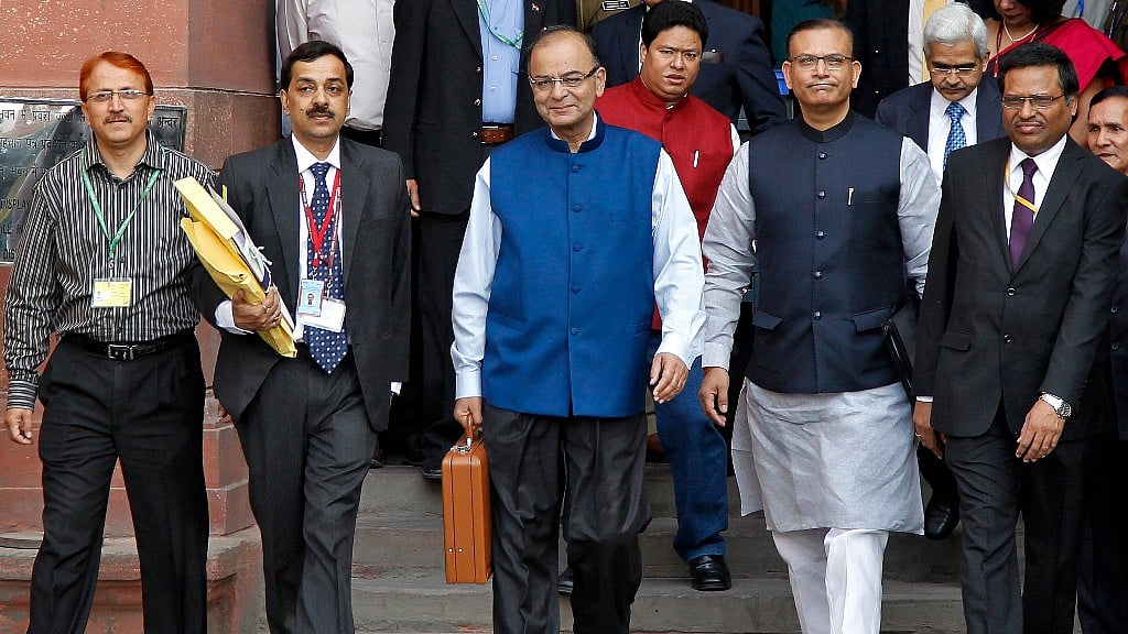 Finance minister Arun Jaitley arrives to present a Budget at Parliament House. Image used for representational purpose.