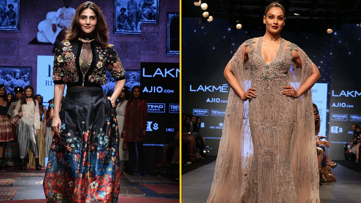 Vaani and Bipasha look stunning on the ramp. (Photo: Yogen Shah)