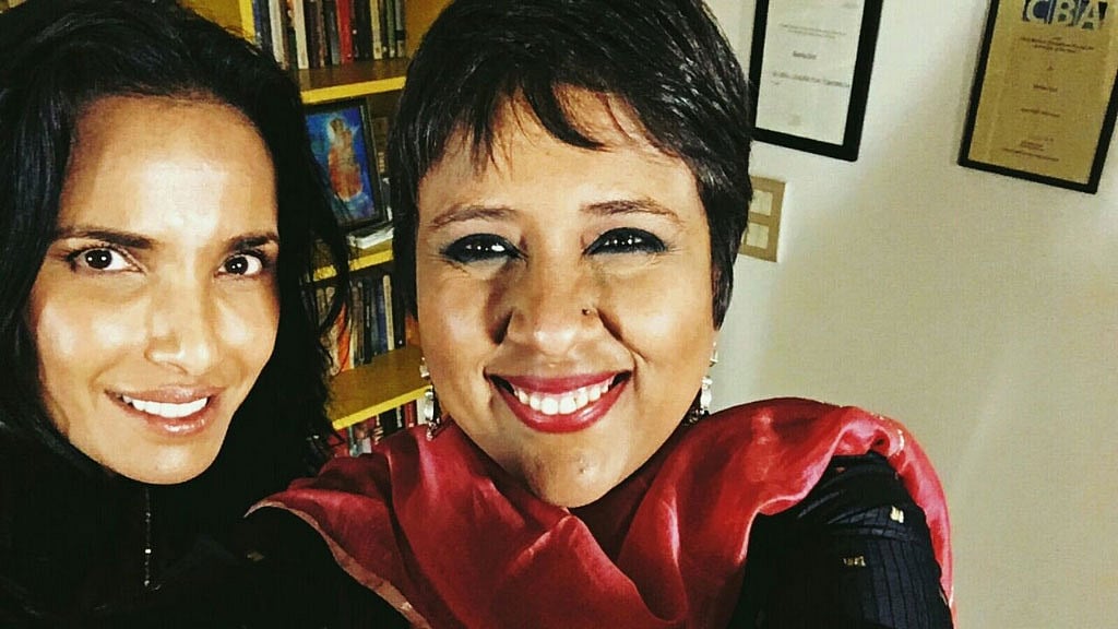 Barkha Dutt interviews author and supermodel Padma Lakshmi for The Quint. (Photo: The Quint/Barkha Dutt)