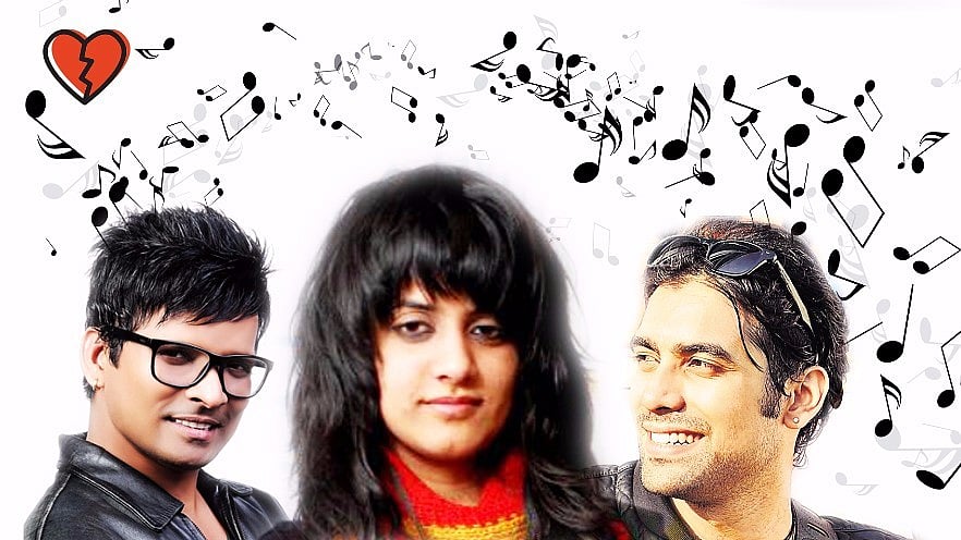 Shahid Mallya, Jasleen Royal and Jubin Nautiyal. (Altered by The Quint)