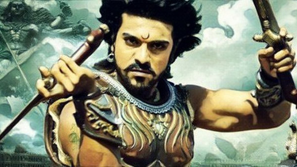 Ram Charan, killing it as ‘Bhairava’ in <i>Magadheera</i>. (Photo: YouTube / <b>The Quint</b>)