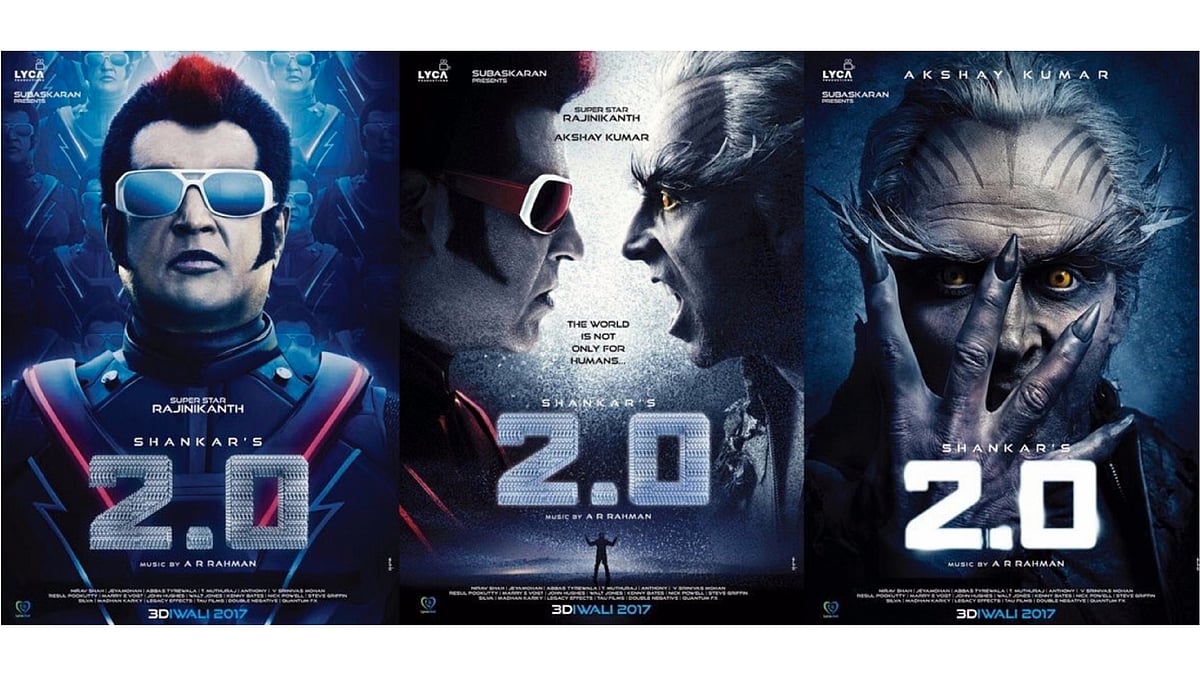Rajnikmanth’s <i>2.0</i>&nbsp;sees Akshay Kumar in a negative role. (Photo Courtesy: <a href="https://twitter.com/rajumahalingam/status/841247984788602880">Twitter/rajumahalingam</a>)