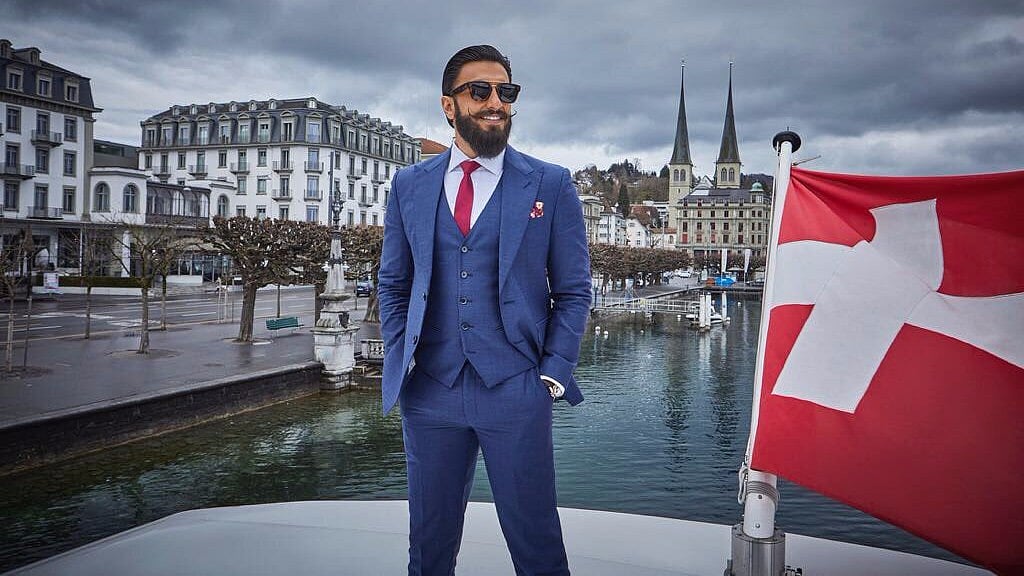 Ranveer Singh is appointed as the brand ambassador of Switzerland. (Photo courtesy: Twitter/RanveerOfficial)