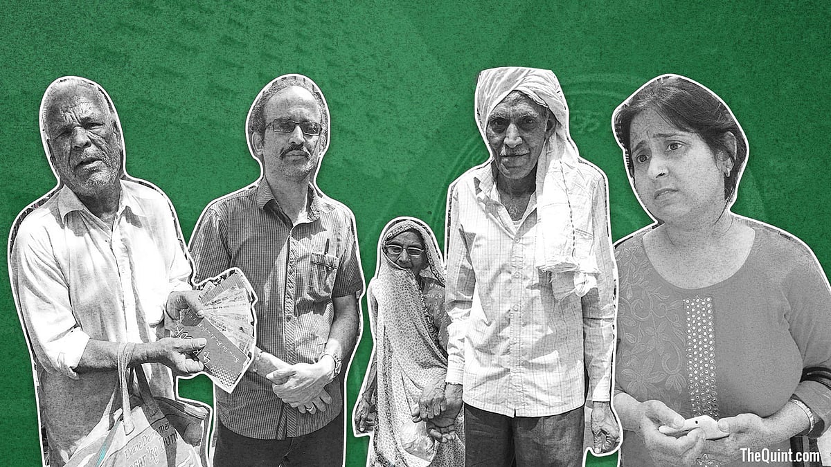 Common people demand for time to exchange old currency notes (<b>Photo: </b>The Quint)