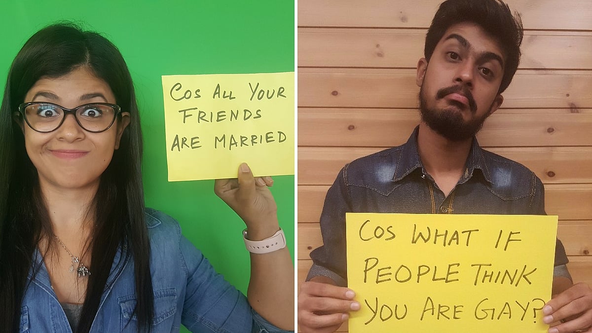 

 Guys and girls are both put through some serious interrogation over their decision to stay unmarried just ‘cos ‘unki umar ho gayi hai.’ (Photo: Lijumol Joseph/<b>The Quint</b>)