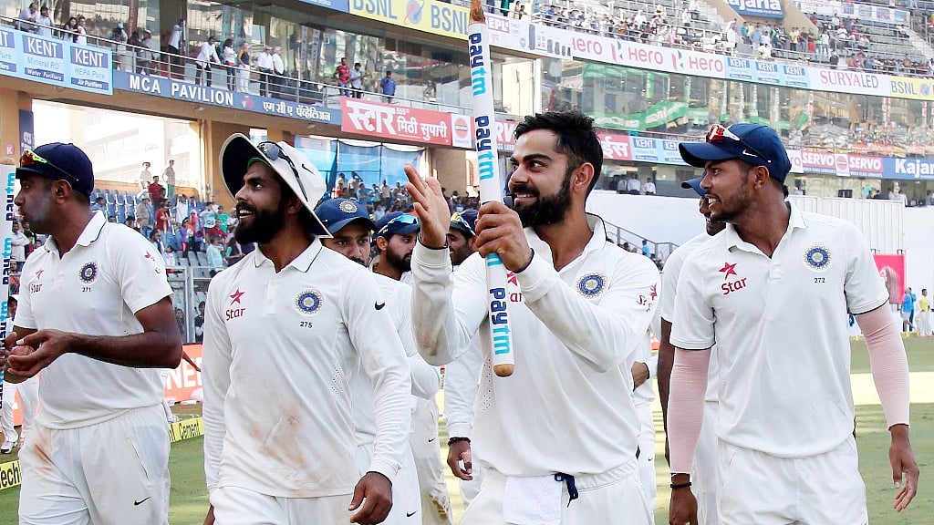 Cheteshwar Pujara, Murali Vijay and Ravindra Jadeja have been bumped-up to Grade A category. (Photo: AP)