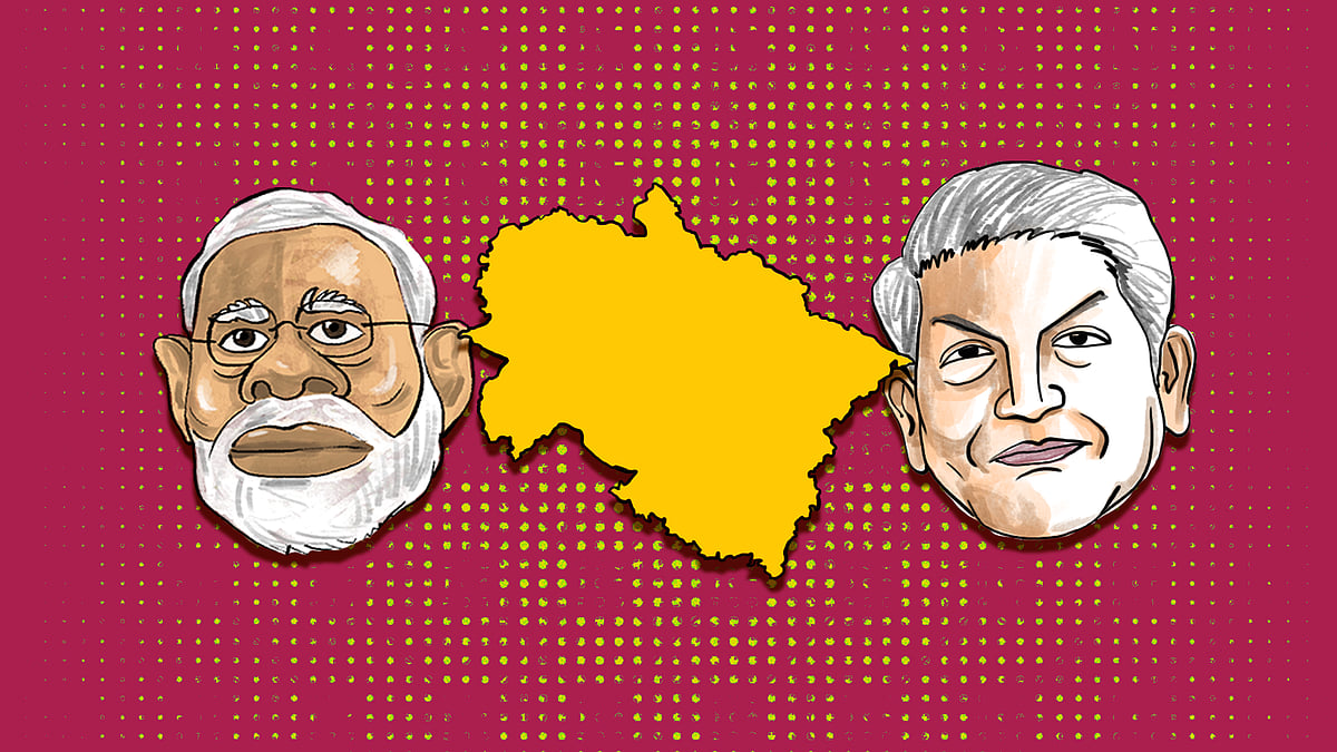 Counting of votes for the high-stakes assembly elections in Uttarakhand is underway. (Photo: <b>The Quint</b>)