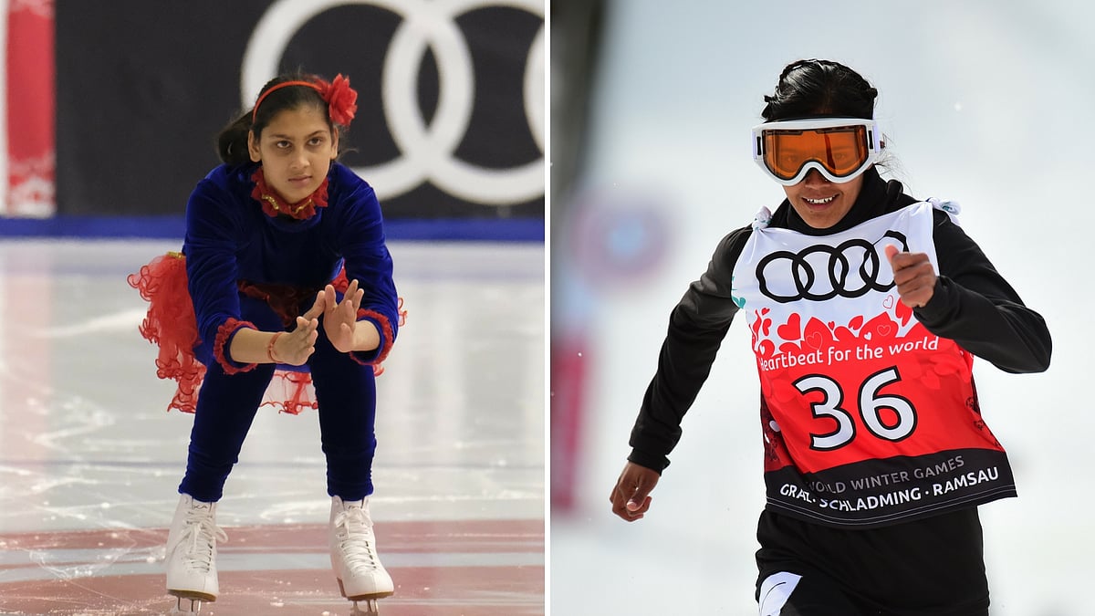 Tanu and Jyoti Bala during the Special Olympics World Winter Games 2017. (Photo: Tristan Shu/Kohjiro Kinno/ESPN Images)