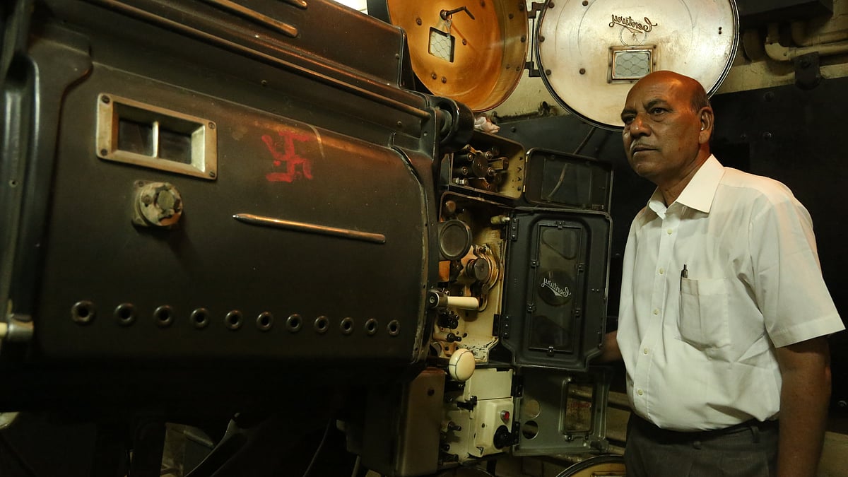 

The first movie Ramesh Kumar projected in the first day of his job at Regal was <i>Pakeezah</i>. (Photo: Shorbori Purkayastha/<b>The Quint</b>)