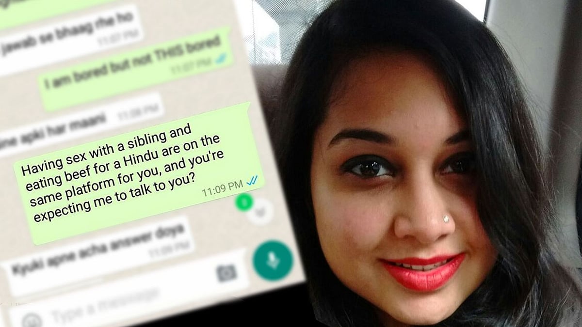 Law student Arunima Bhattacharya was criticised by a classmate for eating beef. (Photo:<b> The Quint</b>) 