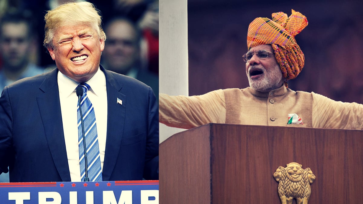 

‘Narendra Modi is a more dangerous force than US President Donald Trump’, claimed activist Teesta Setalvad at a talk on Monday (Photo: Agencies/altered by <b>The Quint</b>)